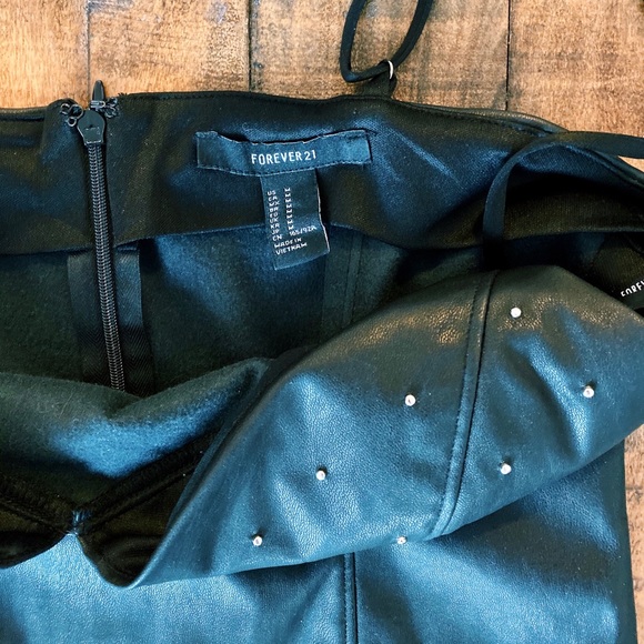 Faux Leather Studded Dress - Picture 4 of 5